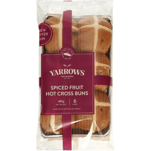 Yarrows Hot Cross Buns Spiced Fruit