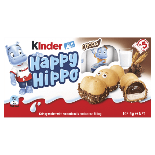 Kinder Happy Hippo Cocoa Chocolate Bars