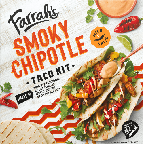 Farrah's Smoky Chipotle Mild Spice Taco Kit