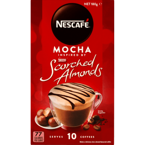 Nescafe Scorched Almond Mocha Coffee Sachets 10 × 18 g