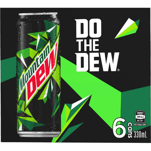 Mountain Dew Soft Drink 6 × 330 mL