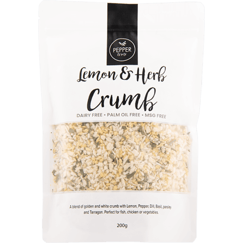 Pepper & Me Lemon and Herb Crumb