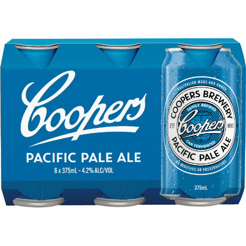 Coopers Pacific Pale Ale Cans 6 × 375 mL