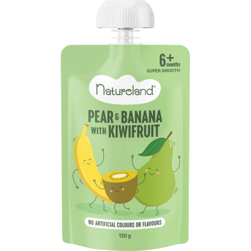 Natureland Banana & Pear With NZ Kiwifruit 6+ Months Super Smooth