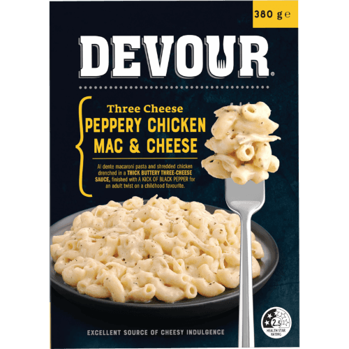 Devour Three Cheese Peppery Chicken Mac & Cheese