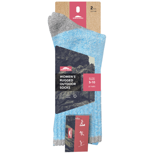 North Head Women's Rugged Outdoor Socks Size 5-10