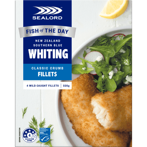 Sealord MSC Southern Blue Whiting Fillets Classic Crumb