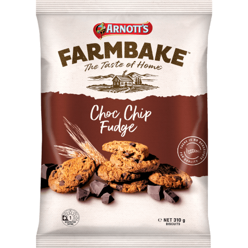 Arnott's Farmbake Choc Chip Fudge Biscuits