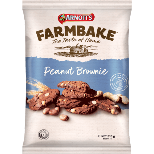Arnott's Farmbake Peanut Brownie Biscuits