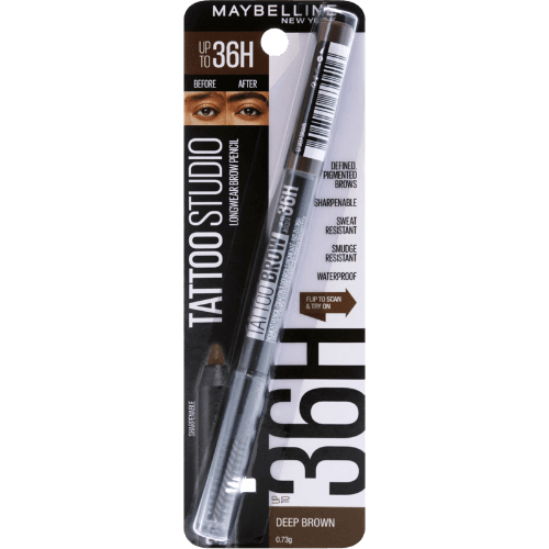 Maybelline Tattoo Brow Eyebrow Pencil Deep Brown 0.73 g