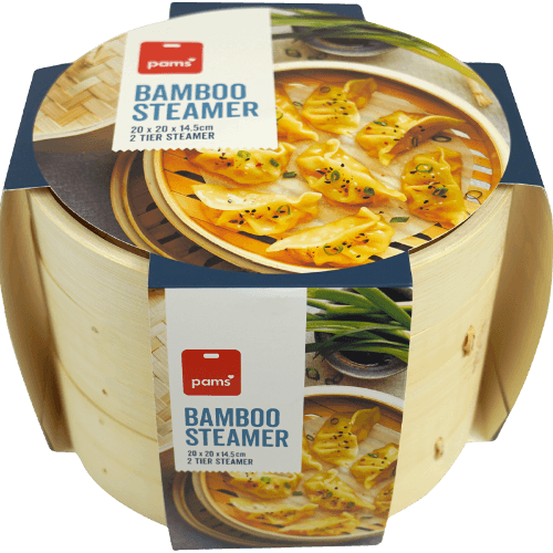 Pams Bamboo Steamer 2 Tier