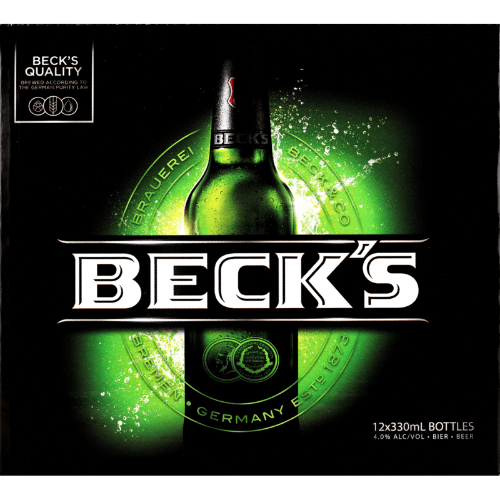 Beck's Lager Beer Bottles