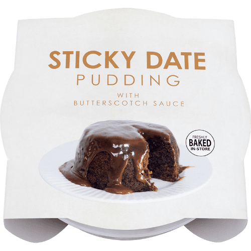 Large Sticky Date Pudding With Butterscotch Sauce