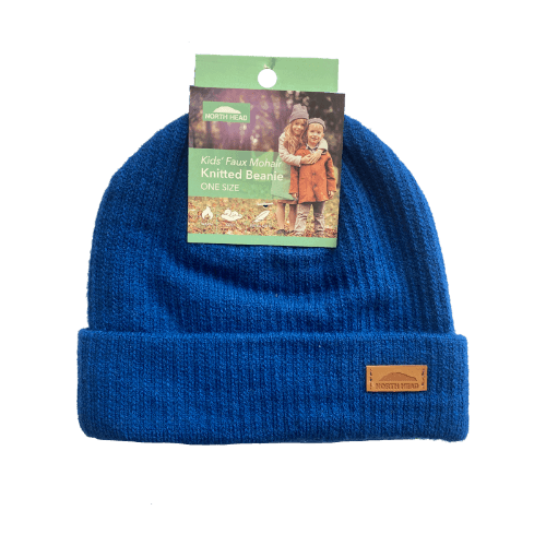 North Head Kid's Faux Mohair Knitted Beanie One Size Assorted