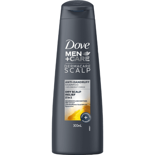 Dove Men+Care Dermacare Dry Scalp Relief 2 In 1 Anti-Dandruff Shampoo 300 mL