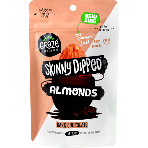 Graze Skinny Dipped Dark Chocolate Almonds