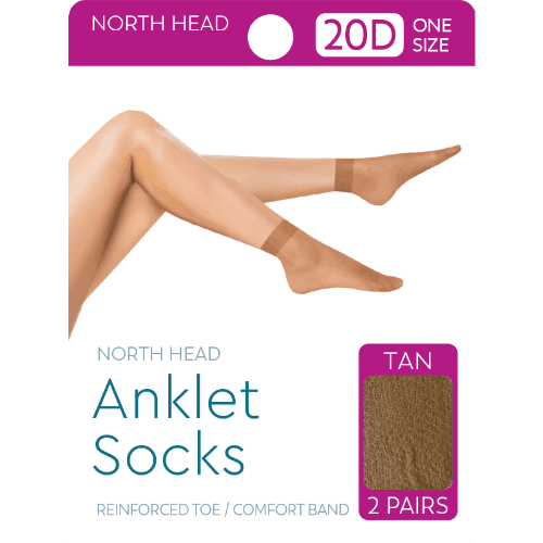 North Head Tan 20 Denier Anklet Socks
