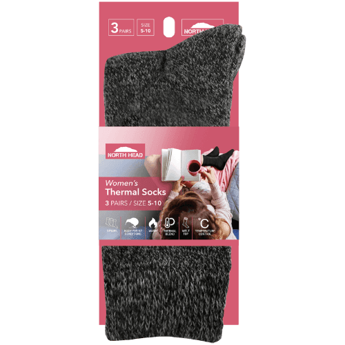 North Head Women's Thermal Socks Size 5-10