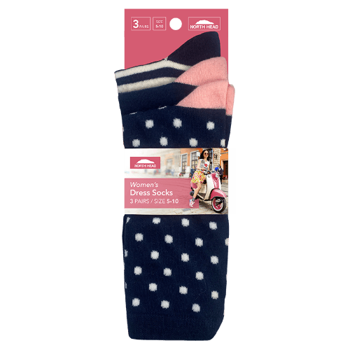North Head Women's Dress Socks Size 5-10 Assorted