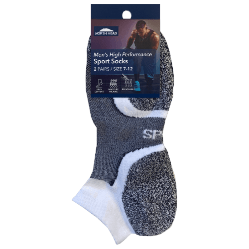 North Head 7-12 High Performance Assorted Mens Socks