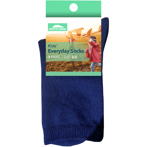 North Head Kid's Everyday Socks Size 3-5