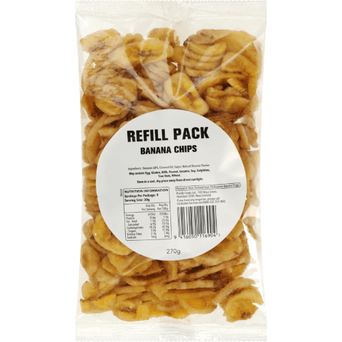 Unbranded Banana Chips Refill Pack 270 g