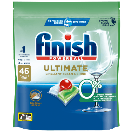 Finish Ultimate 0% All-In-1 Dishwasher Tablets