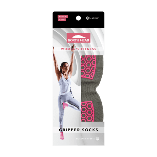 North Head Women's Fitness Gripper Socks Size 5-10