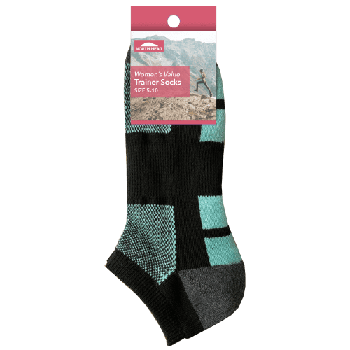 North Head Women's Value Trainor Socks Size 5-10 Assorted