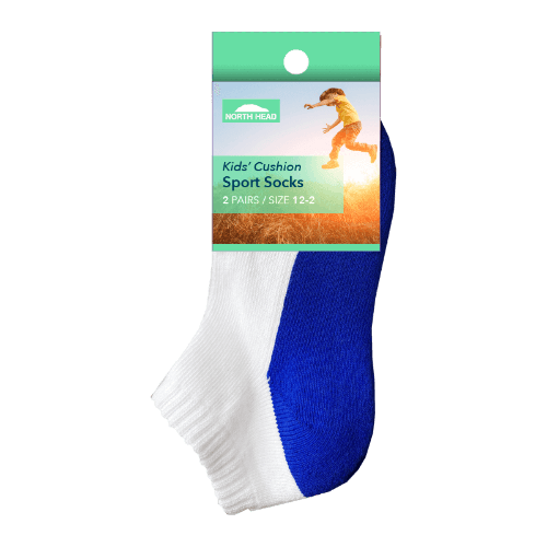 North Head 2-12 Kids Cushion Sports Socks Assorted
