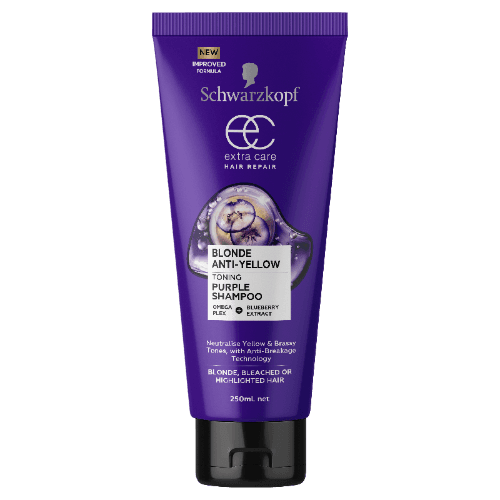 Schwarzkopf Extra Care Blonde Anti-Yellow Purple Shampoo