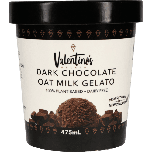 Valentino's Dark Chocolate Oat Milk Gelato