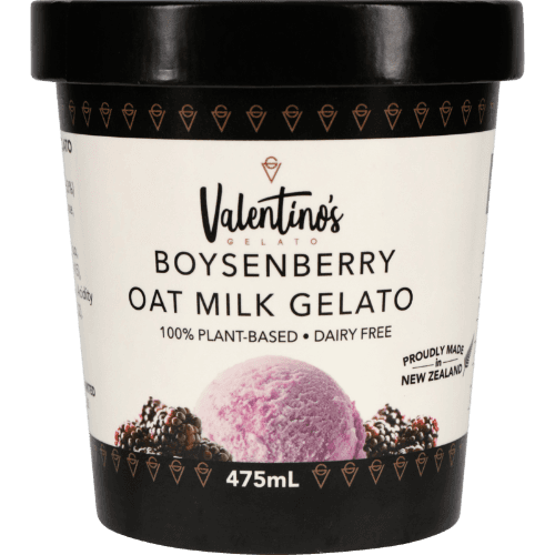 Valentino's Boysenberry Oat Milk Gelato