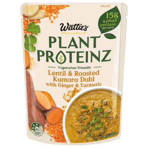 Wattie's Plant Proteinz Lentil & Roasted Kumara Dahl With Ginger & Turmeric