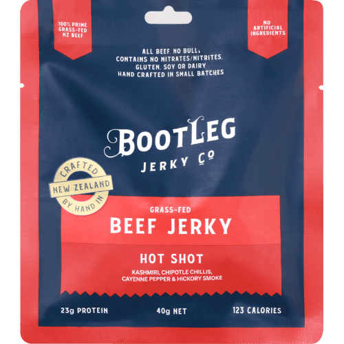 Bootleg Jerkey Co. Hot Shot Grass-Fed Beef Jerky
