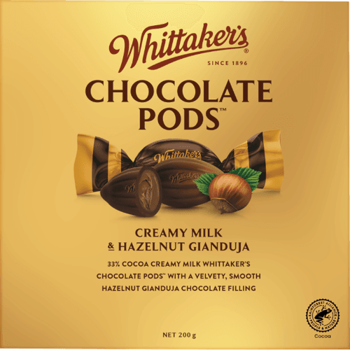 Whittaker's Hazelnut Gianduja Chocolate Pods Giftbox