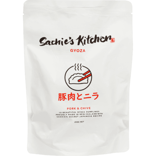 Sachies Kitchen Gyoza Dumplings Pork & Chive 10 pack