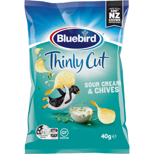 Bluebird Thinly Cut Sour Cream & Chives Potato Chips