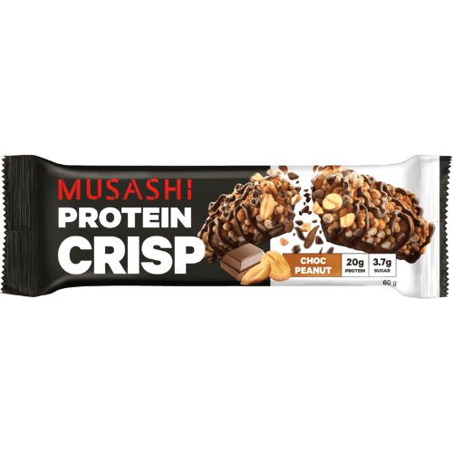 Musashi Choc Peanut Protein Crisp Bar