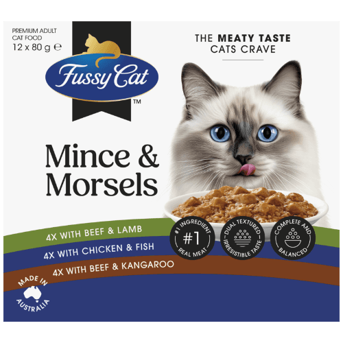 Fussy Cat Twice As Tasty Mince & Morsels Wet Cat Food