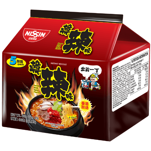 Nissin Spicy Korean Instant Noodles