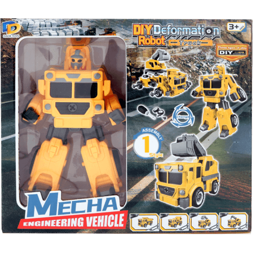 KB Toys Mecha Engineering Vehicle DIY Transformation Robot Assorted