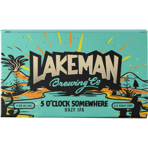 Lakeman Brewing Co 5 O'Clock Somewhere Hazy IPA Cans