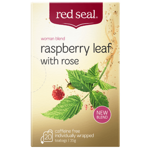Red Seal Raspberry Leaf With Rose Tea Bags