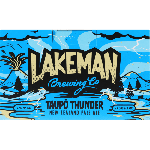Lakeman Brewing Co Taupo Thunder New Zealand Pale Ale Cans