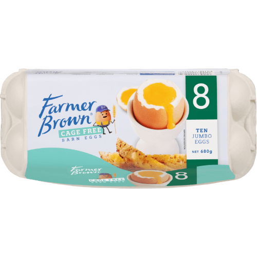Farmer Brown Barn Cage Free Size 8 Eggs