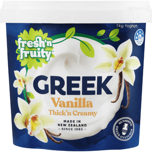 Fresh 'n Fruity Greek Vanilla Thick 'n Creamy Yoghurt