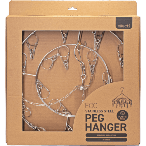 Effects Stainless Steel Round Eco Peg Hanger