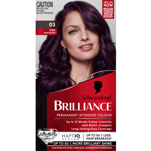 Schwarzkopf Brilliance 03 Dark Amethyst Permanent Hair Colour