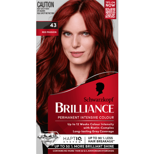 Schwarzkopf Brilliance 43 Red Passion Permanent Hair Colour